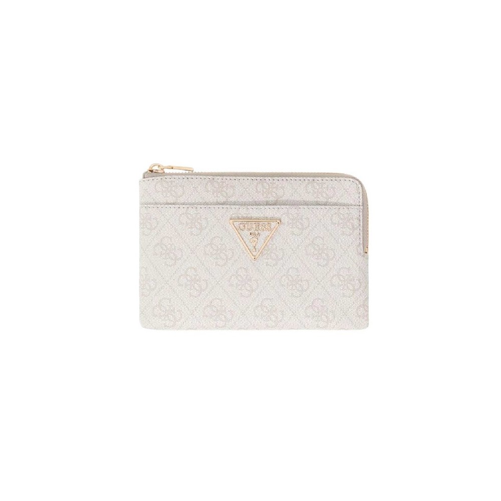 GUESS LAUREL II SLG KEY RING POUCH ΠΟΡΤΟΦΟΛΙ ΓΥΝΑΙΚΕΙΟ OFF WHITE
