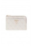 GUESS LAUREL II SLG KEY RING POUCH ΠΟΡΤΟΦΟΛΙ ΓΥΝΑΙΚΕΙΟ OFF WHITE
