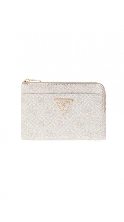 GUESS LAUREL II SLG KEY RING POUCH ΠΟΡΤΟΦΟΛΙ ΓΥΝΑΙΚΕΙΟ OFF WHITE