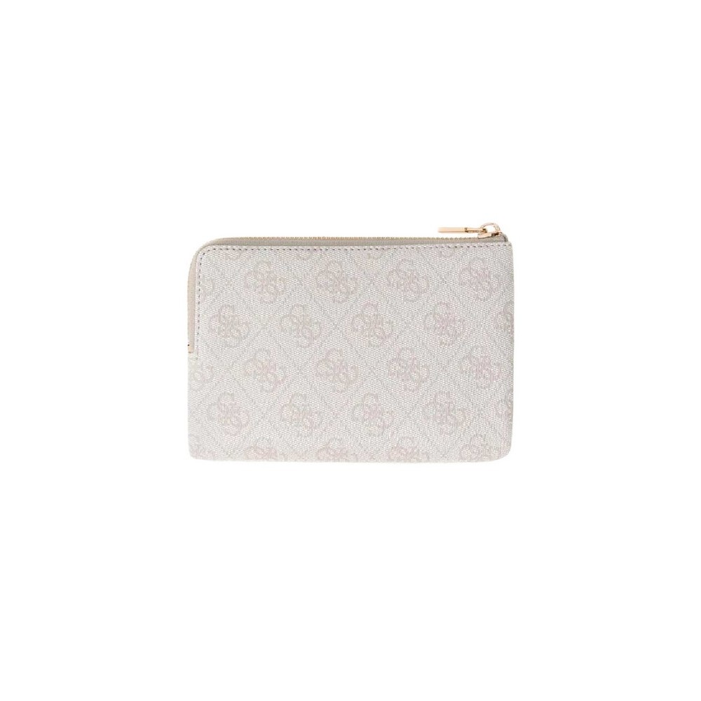 GUESS LAUREL II SLG KEY RING POUCH ΠΟΡΤΟΦΟΛΙ ΓΥΝΑΙΚΕΙΟ OFF WHITE