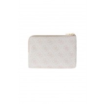 GUESS LAUREL II SLG KEY RING POUCH ΠΟΡΤΟΦΟΛΙ ΓΥΝΑΙΚΕΙΟ OFF WHITE