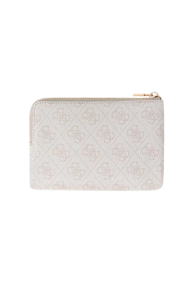 GUESS LAUREL II SLG KEY RING POUCH ΠΟΡΤΟΦΟΛΙ ΓΥΝΑΙΚΕΙΟ OFF WHITE