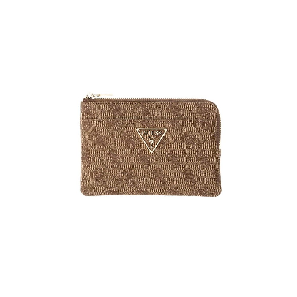 GUESS LAUREL II SLG KEY RING POUCH ΠΟΡΤΟΦΟΛΙ ΓΥΝΑΙΚΕΙΟ LATTE