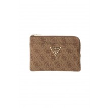 GUESS LAUREL II SLG KEY RING POUCH ΠΟΡΤΟΦΟΛΙ ΓΥΝΑΙΚΕΙΟ LATTE