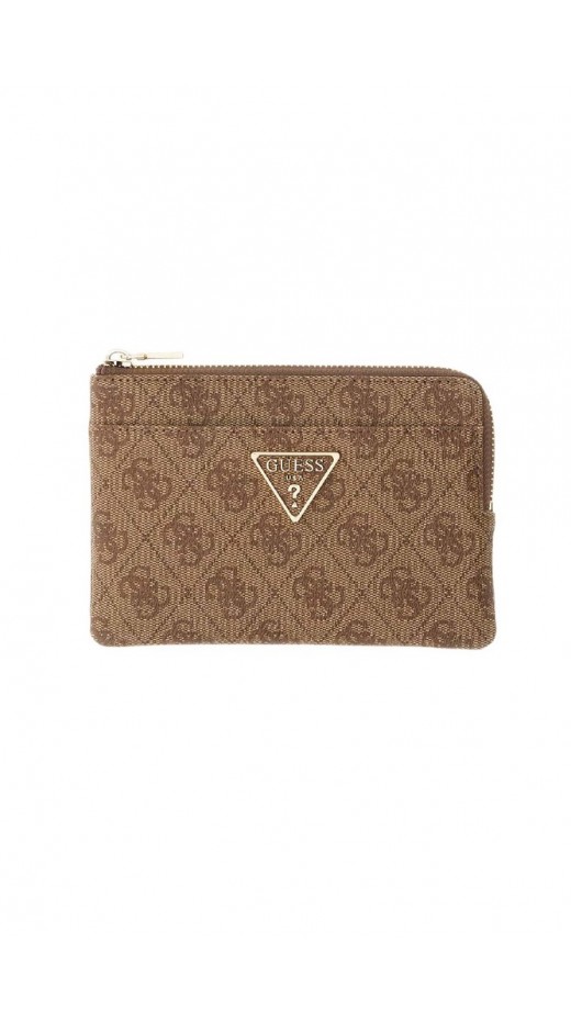 GUESS LAUREL II SLG KEY RING POUCH ΠΟΡΤΟΦΟΛΙ ΓΥΝΑΙΚΕΙΟ LATTE