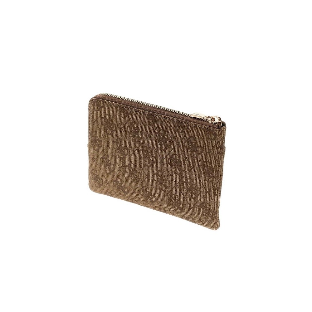 GUESS LAUREL II SLG KEY RING POUCH ΠΟΡΤΟΦΟΛΙ ΓΥΝΑΙΚΕΙΟ LATTE