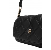 TOMMY HILFIGER FEMININE SHOULDER BAG ΤΣΑΝΤΑ ΓΥΝΑΙΚΕΙΑ BLACK