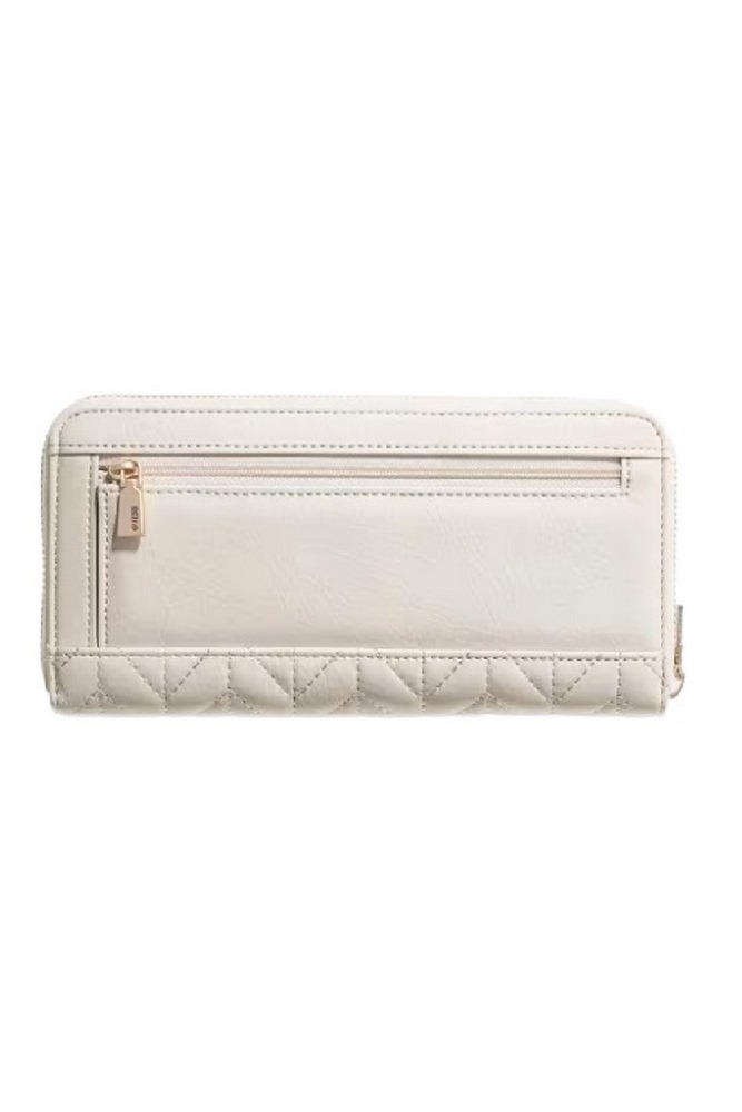 GUESS CHERYL SLG LARGE ZIP AROUND ΠΟΡΤΟΦΟΛΙ ΓΥΝΑΙΚΕΙΟ OFF WHITE