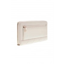 GUESS CHERYL SLG LARGE ZIP AROUND ΠΟΡΤΟΦΟΛΙ ΓΥΝΑΙΚΕΙΟ OFF WHITE