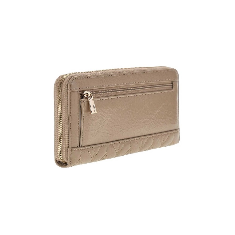 GUESS CHERYL SLG LARGE ZIP AROUND ΠΟΡΤΟΦΟΛΙ ΓΥΝΑΙΚΕΙΟ TAUPE