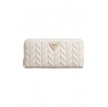GUESS CHERYL SLG LARGE ZIP AROUND ΠΟΡΤΟΦΟΛΙ ΓΥΝΑΙΚΕΙΟ OFF WHITE