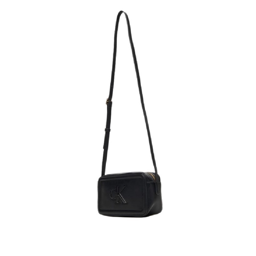 CALVIN KLEIN RAISED CK CAMERA BAG ΤΣΑΝΤΑ ΓΥΝΑΙΚΕΙΑ BLACK
