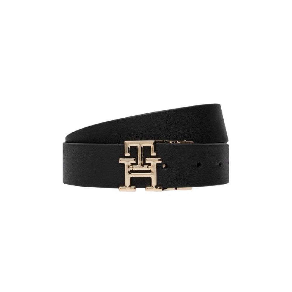 TOMMY HILFIGER LOGO REV 3.0 PEBBLE ΖΩΝΗ ΓΥΝΑΙΚΕΙΑ BLACK