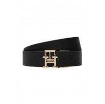 TOMMY HILFIGER LOGO REV 3.0 PEBBLE ΖΩΝΗ ΓΥΝΑΙΚΕΙΑ BLACK