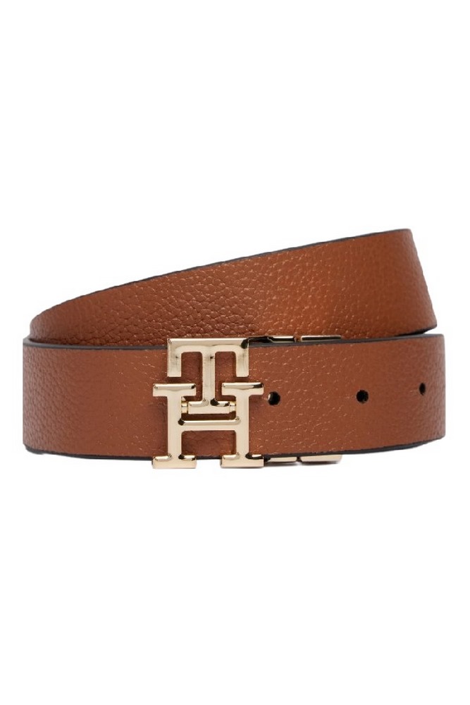 TOMMY HILFIGER LOGO REV 3.0 PEBBLE ΖΩΝΗ ΓΥΝΑΙΚΕΙΑ BLACK