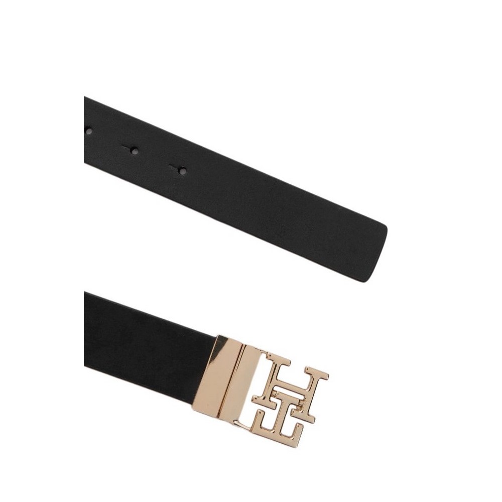 TOMMY HILFIGER LOGO REV 3.0 PEBBLE ΖΩΝΗ ΓΥΝΑΙΚΕΙΑ BLACK