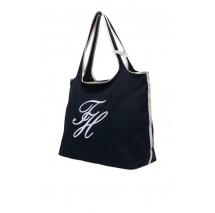 TOMMY HILFIGER SUMMER TOTE CANVAS ΤΣΑΝΤΑ ΓΥΝΑΙΚΕΙΑ NAVY