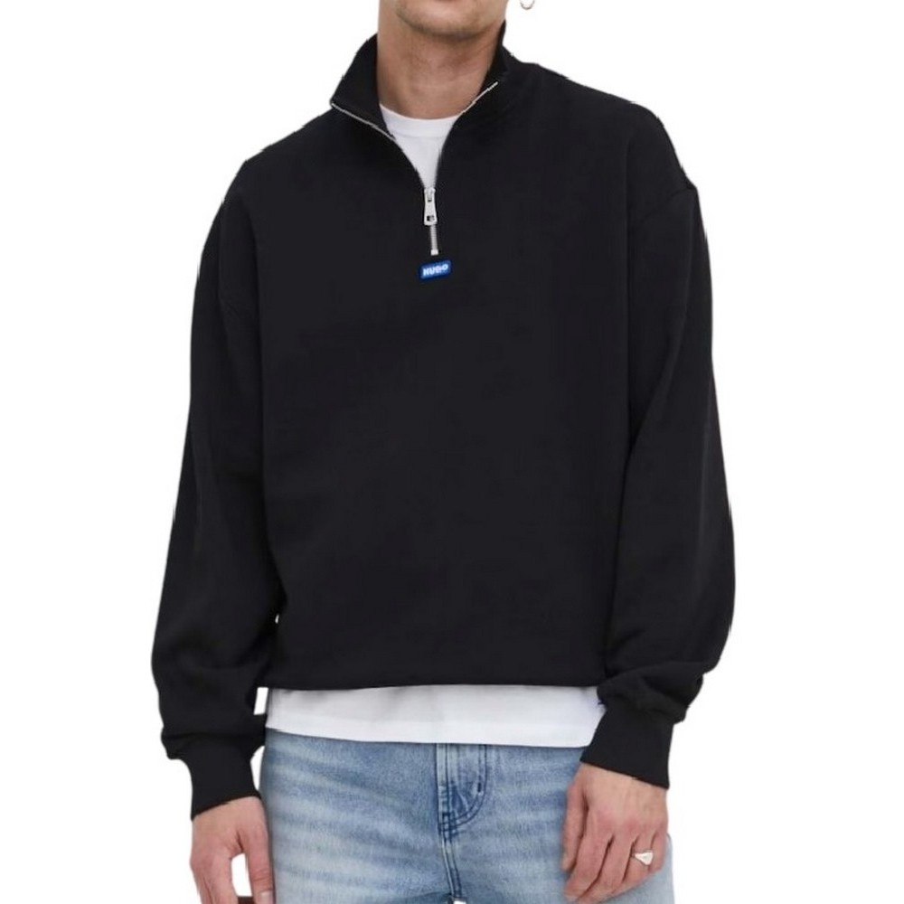 HUGO BOSS NEELER JERSEY SWEATSHIRT ΜΠΛΟΥΖΑ ΦΟΥΤΕΡ ΑΝΔΡΙΚΗ BLACK