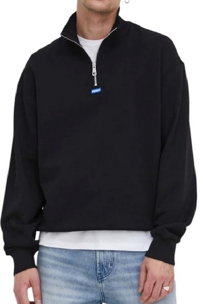 HUGO BOSS NEELER JERSEY SWEATSHIRT ΜΠΛΟΥΖΑ ΦΟΥΤΕΡ ΑΝΔΡΙΚΗ BLACK