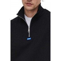 HUGO BOSS NEELER JERSEY SWEATSHIRT ΜΠΛΟΥΖΑ ΦΟΥΤΕΡ ΑΝΔΡΙΚΗ BLACK