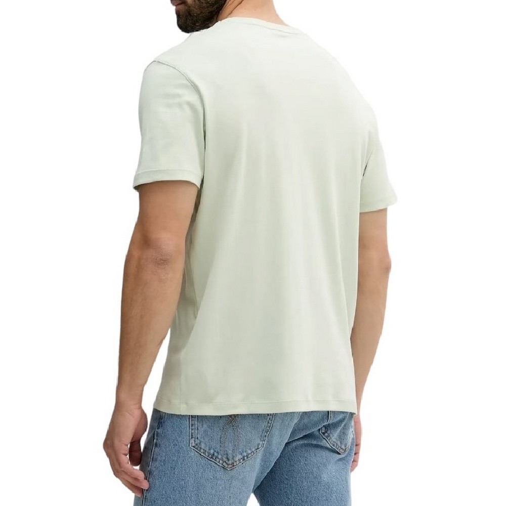 CALVIN KLEIN SUPIMA CHEST EMB CREWNECK T-SHIRT ΜΠΛΟΥΖΑ ΑΝΔΡΙΚΗ LIGHT GREEN