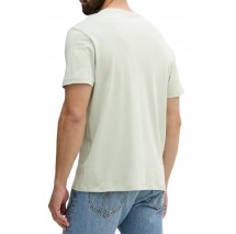 CALVIN KLEIN SUPIMA CHEST EMB CREWNECK T-SHIRT ΜΠΛΟΥΖΑ ΑΝΔΡΙΚΗ LIGHT GREEN