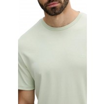 CALVIN KLEIN SUPIMA CHEST EMB CREWNECK T-SHIRT ΜΠΛΟΥΖΑ ΑΝΔΡΙΚΗ LIGHT GREEN
