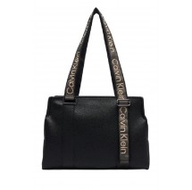 CALVIN KLEIN WEBBING ADJ STRAP TOTE ΤΣΑΝΤΑ ΓΥΝΑΙΚΕΙΑ BLACK