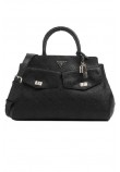 GUESS BLAKE LARGE SATCHEL ΤΣΑΝΤΑ ΓΥΝΑΙΚΕΙΑ BLACK