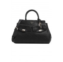 GUESS BLAKE LARGE SATCHEL ΤΣΑΝΤΑ ΓΥΝΑΙΚΕΙΑ BLACK