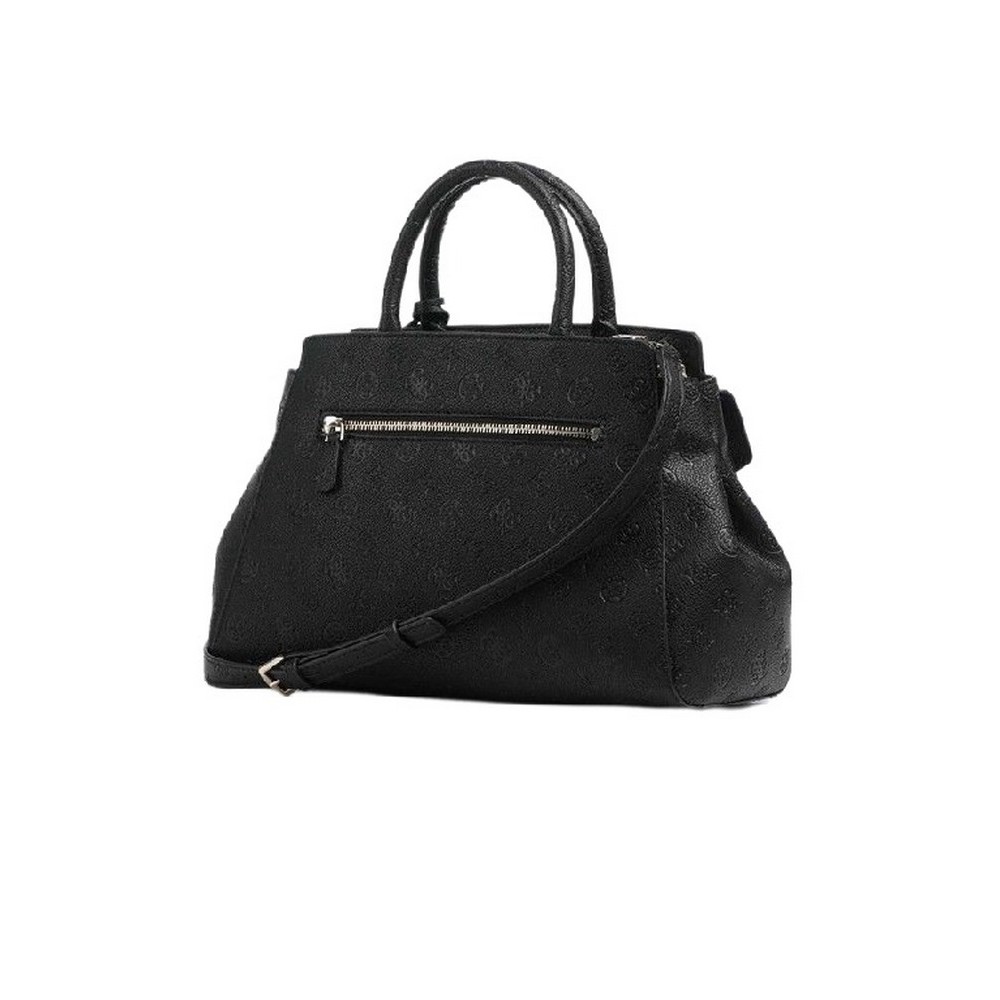 GUESS BLAKE LARGE SATCHEL ΤΣΑΝΤΑ ΓΥΝΑΙΚΕΙΑ BLACK