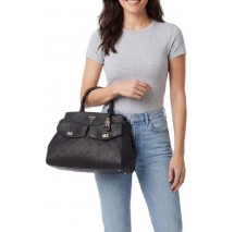 GUESS BLAKE LARGE SATCHEL ΤΣΑΝΤΑ ΓΥΝΑΙΚΕΙΑ BLACK