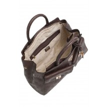 GUESS BLAKE LARGE SATCHEL ΤΣΑΝΤΑ ΓΥΝΑΙΚΕΙΑ BROWN