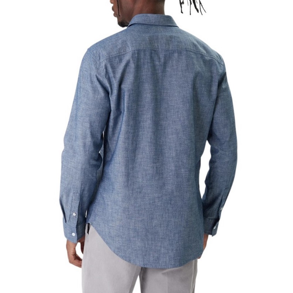 CALVIN KLEIN JEANS CHAMBRAY CLASSIC SHIRT ΠΟΥΚΑΜΙΣΟ ΑΝΔΡΙΚΟ BLUΕ DENIM