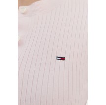 TOMMY JEANS  CROPPED RIB CARDIGAN ΖΑΚΕΤΑ ΓΥΝΑΙΚΕΙΑ PINK