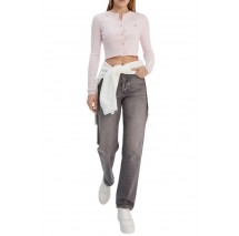 TOMMY JEANS  CROPPED RIB CARDIGAN ΖΑΚΕΤΑ ΓΥΝΑΙΚΕΙΑ PINK