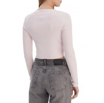 TOMMY JEANS  CROPPED RIB CARDIGAN ΖΑΚΕΤΑ ΓΥΝΑΙΚΕΙΑ PINK