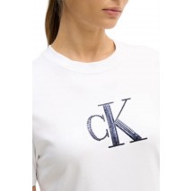 CALVIN KLEIN JEANS SEQUIN GRAPHIC TEE T-SHIRT ΜΠΛΟΥΖΑ ΓΥΝΑΙΚΕΙΑ WHITE