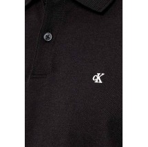 CALVIN KLEIN JEANS CASUAL PIQUE EASY POLO T-SHIRT ΜΠΛΟΥΖΑ ΜΑΚΡΥΜΑΝΙΚΗ ΑΝΔΡΙΚΗ BLACK