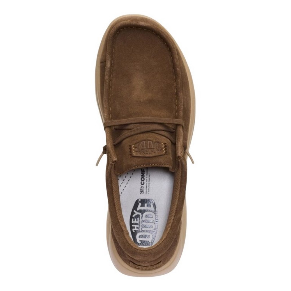 HEY DUDE WALLY COMF SUEDE 41975  ΠΑΠΟΥΤΣΙ ΑΝΔΡΙΚΟ BROWN