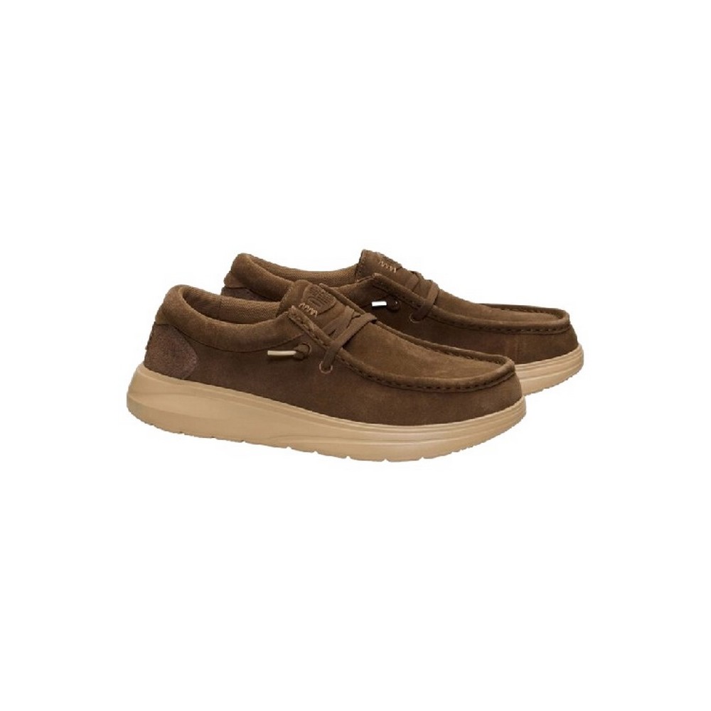 HEY DUDE WALLY COMF SUEDE 41975  ΠΑΠΟΥΤΣΙ ΑΝΔΡΙΚΟ BROWN