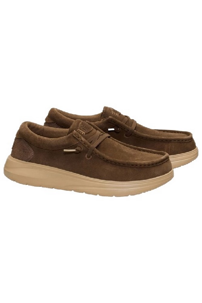 HEY DUDE WALLY COMF SUEDE 41975  ΠΑΠΟΥΤΣΙ ΑΝΔΡΙΚΟ BROWN