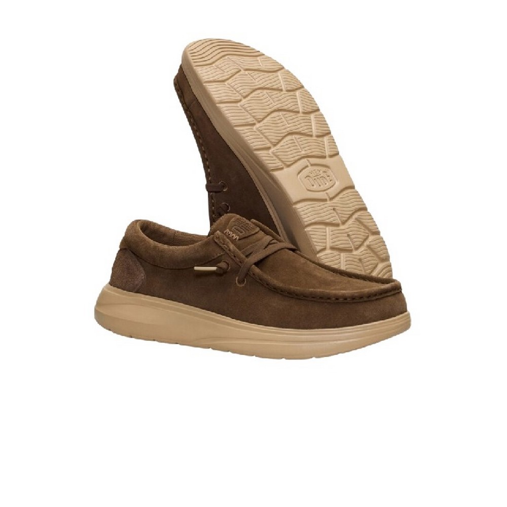 HEY DUDE WALLY COMF SUEDE 41975  ΠΑΠΟΥΤΣΙ ΑΝΔΡΙΚΟ BROWN