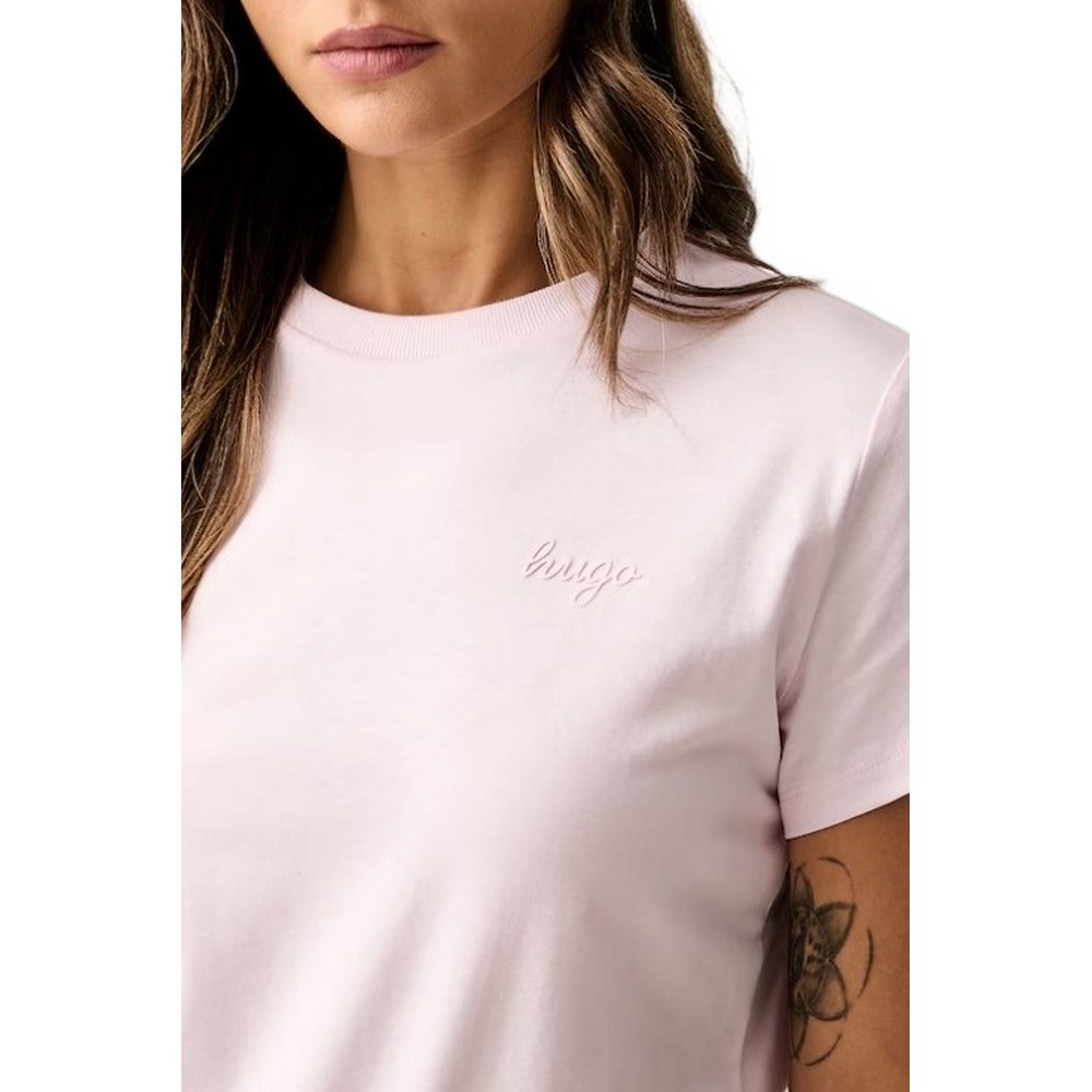 HUGO BOSS DAMATEE B JERSEY T-SHIRT ΜΠΛΟΥΖΑ ΓΥΝΑΙΚΕΙΑ SOFT PINK