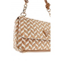GUESS TESSI FLAP SHOULDER BAG ΤΣΑΝΤΑ ΓΥΝΑΙΚΕΙΑ COGNAC
