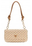GUESS TESSI FLAP SHOULDER BAG ΤΣΑΝΤΑ ΓΥΝΑΙΚΕΙΑ COGNAC