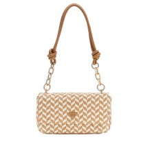 GUESS TESSI FLAP SHOULDER BAG ΤΣΑΝΤΑ ΓΥΝΑΙΚΕΙΑ COGNAC