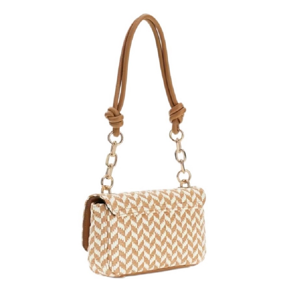 GUESS TESSI FLAP SHOULDER BAG ΤΣΑΝΤΑ ΓΥΝΑΙΚΕΙΑ COGNAC