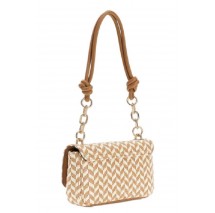 GUESS TESSI FLAP SHOULDER BAG ΤΣΑΝΤΑ ΓΥΝΑΙΚΕΙΑ COGNAC