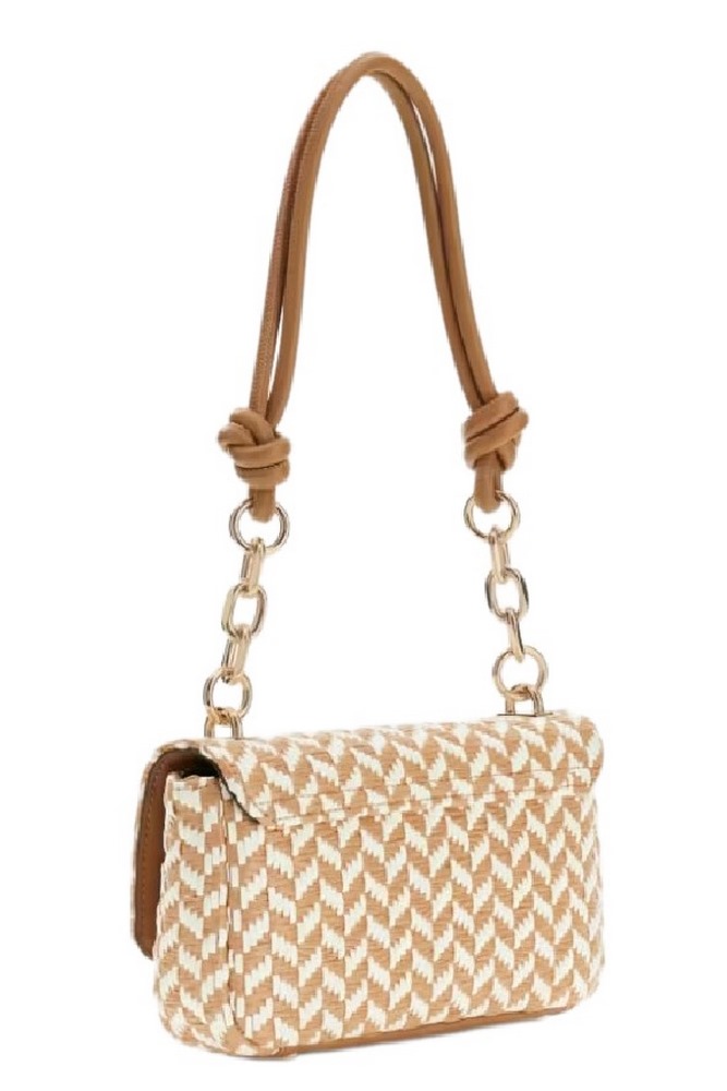 GUESS TESSI FLAP SHOULDER BAG ΤΣΑΝΤΑ ΓΥΝΑΙΚΕΙΑ COGNAC